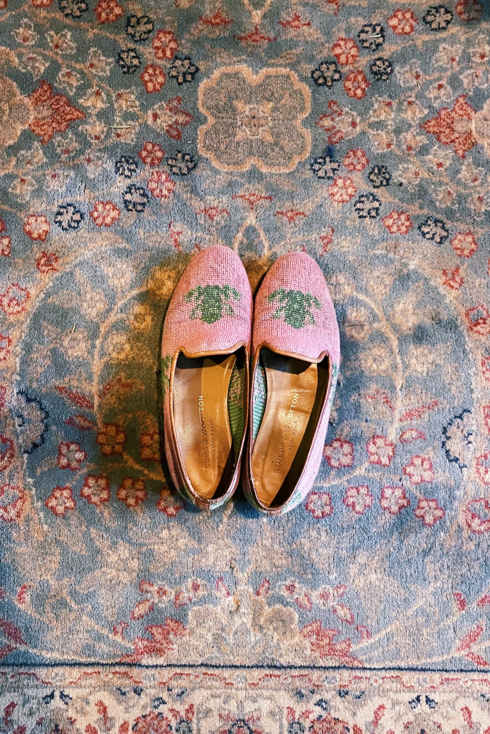 Stubbs & Wootton Needlepoint Slippers